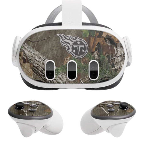 NFL Tennessee Titans Realtree Xtra Green Camo Meta Quest 3 Skin