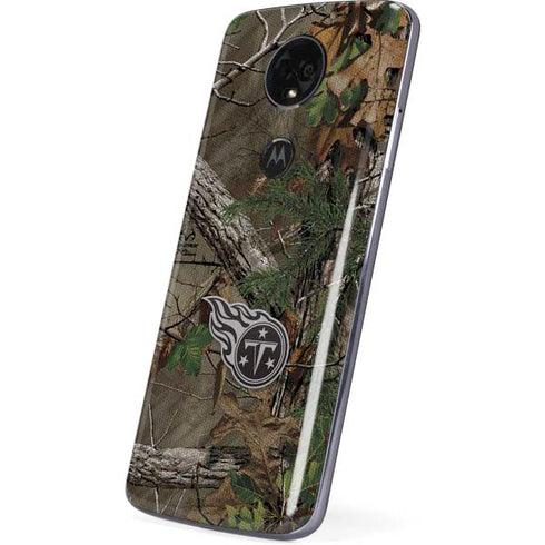 NFL Tennessee Titans Realtree Xtra Green Camo Moto E5 Plus Skin