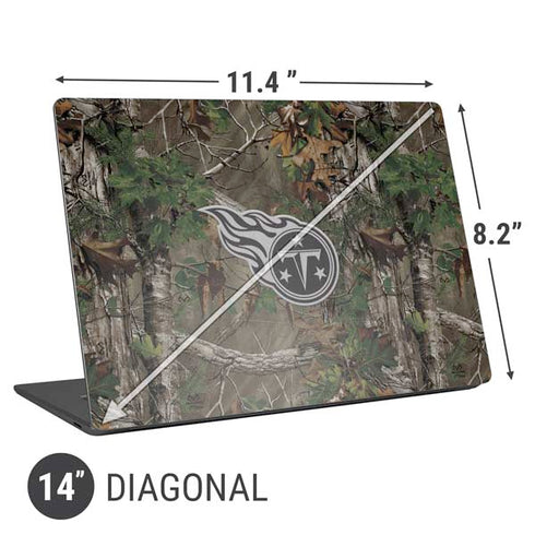 NFL Tennessee Titans Realtree Xtra Green Camo Universal Laptop 14in (11.4 x 8.2in) Skin