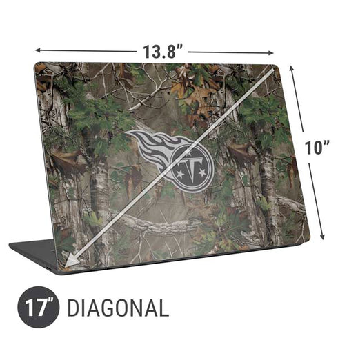 NFL Tennessee Titans Realtree Xtra Green Camo Universal Laptop 17in (13.8 x 10in) Skin