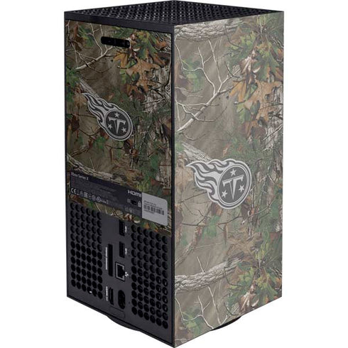 NFL Tennessee Titans Realtree Xtra Green Camo Xbox Series X Console Skin