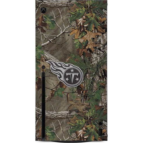 NFL Tennessee Titans Realtree Xtra Green Camo Xbox Series X Console Skin