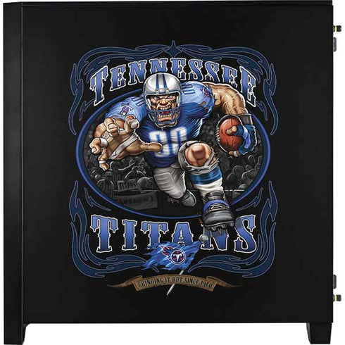 Liquid Blue NFL Tennessee Titans Running Back Corsair 4000D Tempered Glass Mid-Tower ATX Case Skin