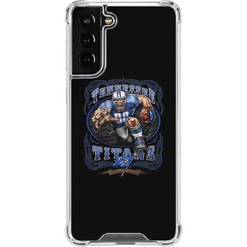 Liquid Blue NFL Tennessee Titans Running Back Galaxy S21 FE Clear Case