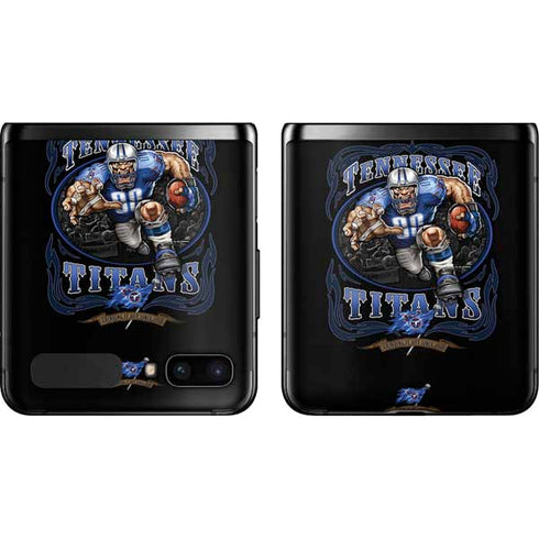 Liquid Blue NFL Tennessee Titans Running Back Galaxy Z Flip Skin