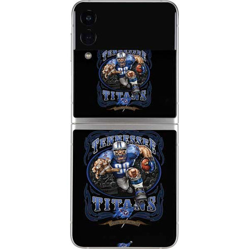 Liquid Blue NFL Tennessee Titans Running Back Galaxy Z Flip3 5G Skin
