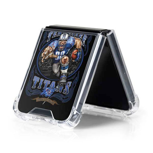 Liquid Blue NFL Tennessee Titans Running Back Galaxy Z Flip5 5G Clear Case