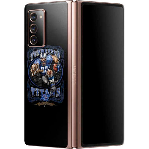 Liquid Blue NFL Tennessee Titans Running Back Galaxy Z Fold2 5G Skin