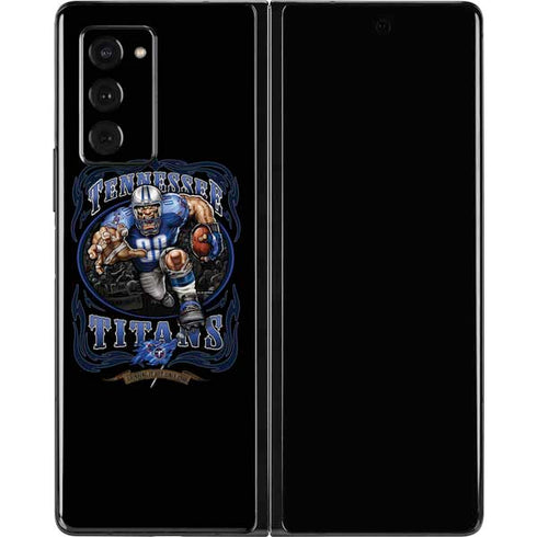 Liquid Blue NFL Tennessee Titans Running Back Galaxy Z Fold2 5G Skin