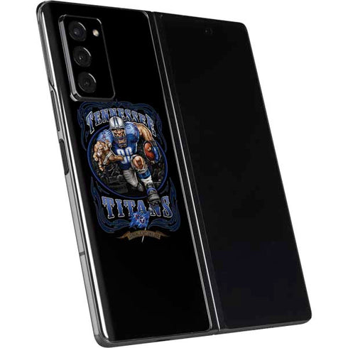 Liquid Blue NFL Tennessee Titans Running Back Galaxy Z Fold2 5G Skin