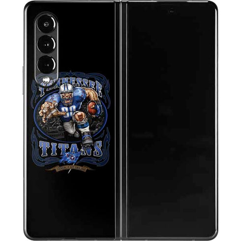 Liquid Blue NFL Tennessee Titans Running Back Galaxy Z Fold3 5G Skin