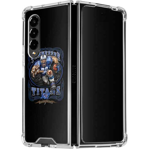 Liquid Blue NFL Tennessee Titans Running Back Galaxy Z Fold4 5G Clear Case