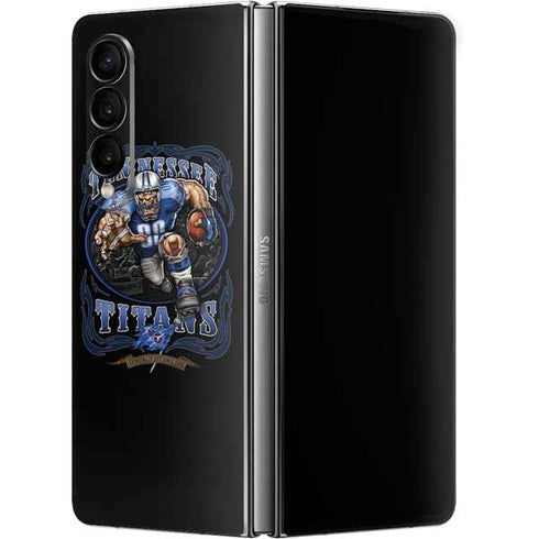 Liquid Blue NFL Tennessee Titans Running Back Galaxy Z Fold4 5G Skin