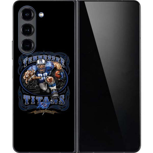 Liquid Blue NFL Tennessee Titans Running Back Galaxy Z Fold5 5G Skin
