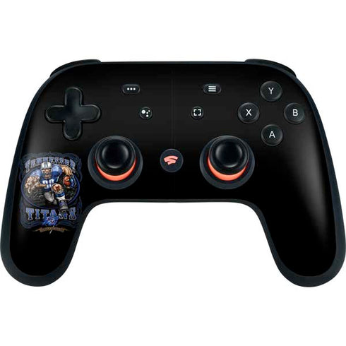 Liquid Blue NFL Tennessee Titans Running Back Google Stadia Controller Skin