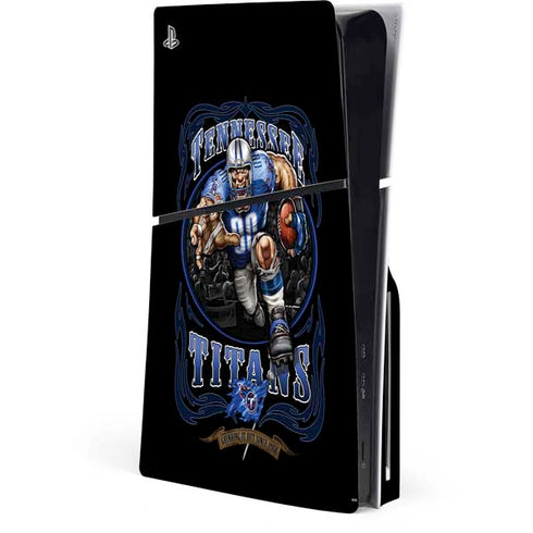 Liquid Blue NFL Tennessee Titans Running Back PS5 Slim Disk Console Skin
