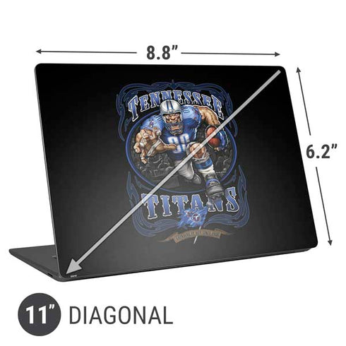 Liquid Blue NFL Tennessee Titans Running Back Universal Laptop 11in (8.8 x 6.2in) Skin