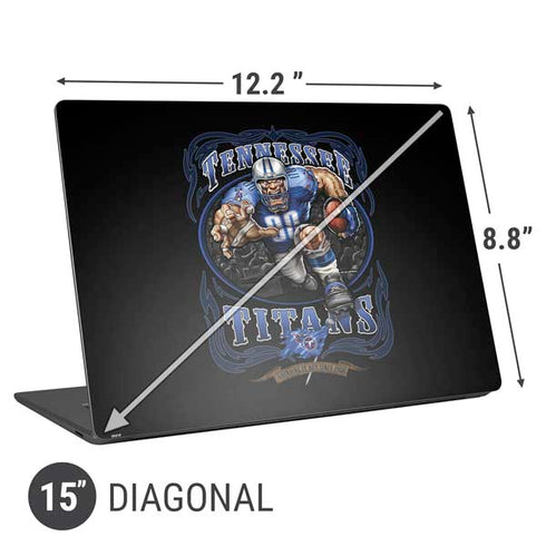 Liquid Blue NFL Tennessee Titans Running Back Universal Laptop 15in (12.2 x 8.8in) Skin