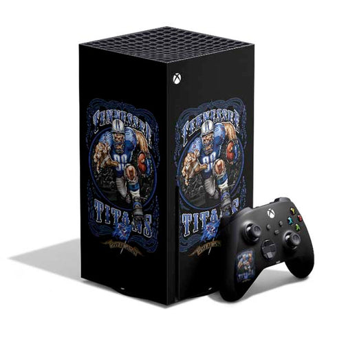 Liquid Blue NFL Tennessee Titans Running Back Xbox Series X Bundle Skin