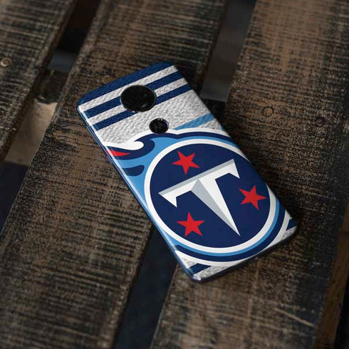 NFL Tennessee Titans Trailblazer Moto E5 Plus Skin