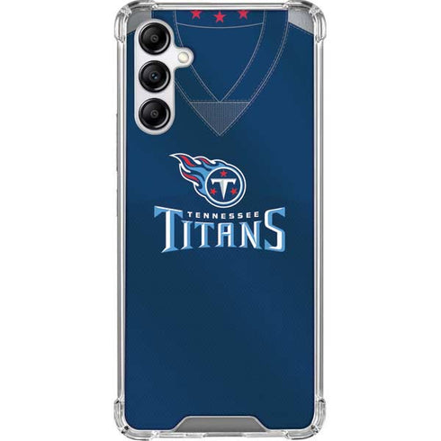 NFL Tennessee Titans Team Jersey Galaxy A14 5G Clear Case