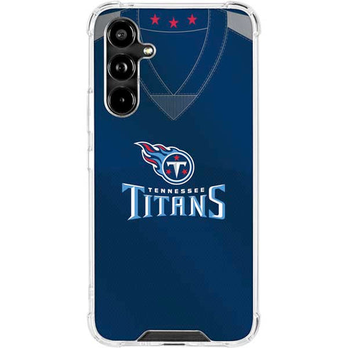 NFL Tennessee Titans Team Jersey Galaxy A54 5G Clear Case
