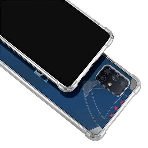 NFL Tennessee Titans Team Jersey Galaxy A71 5G Clear Case