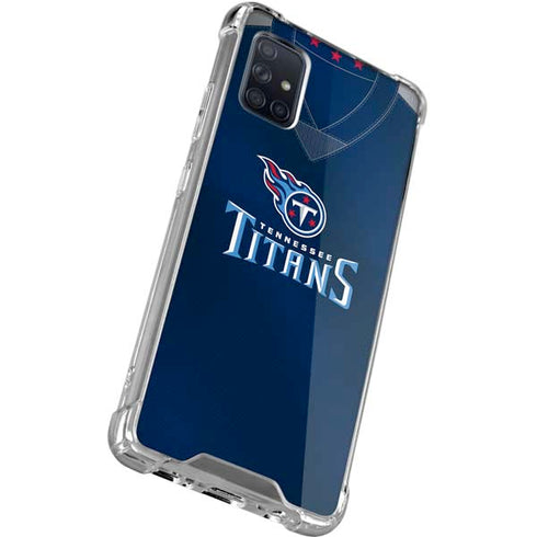NFL Tennessee Titans Team Jersey Galaxy A71 5G Clear Case