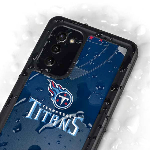 NFL Tennessee Titans Team Jersey Galaxy Note20 5G Waterproof Case