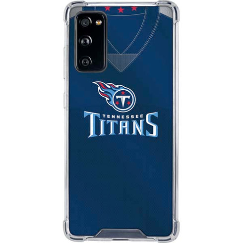 NFL Tennessee Titans Team Jersey Galaxy S20 FE Clear Case