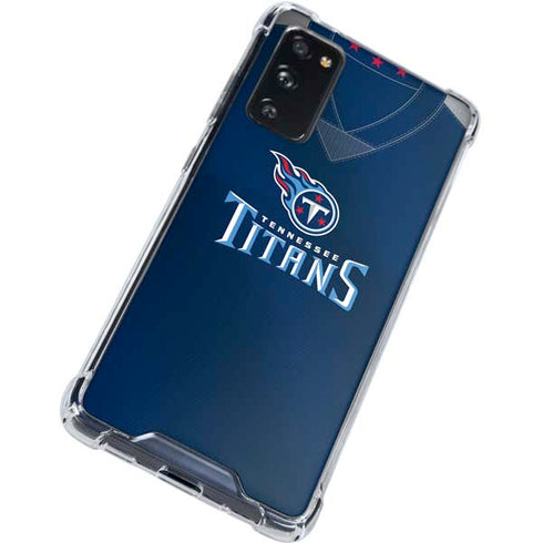 NFL Tennessee Titans Team Jersey Galaxy S20 FE Clear Case