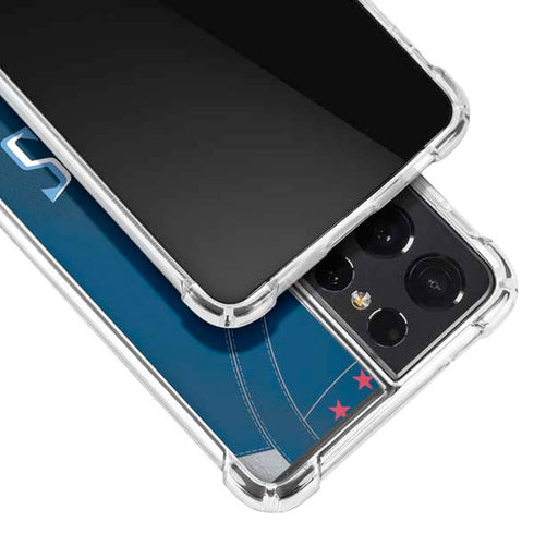 NFL Tennessee Titans Team Jersey Galaxy S21 Ultra 5G Clear Case
