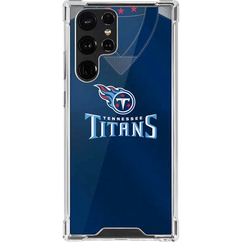 NFL Tennessee Titans Team Jersey Galaxy S22 Ultra Clear Case