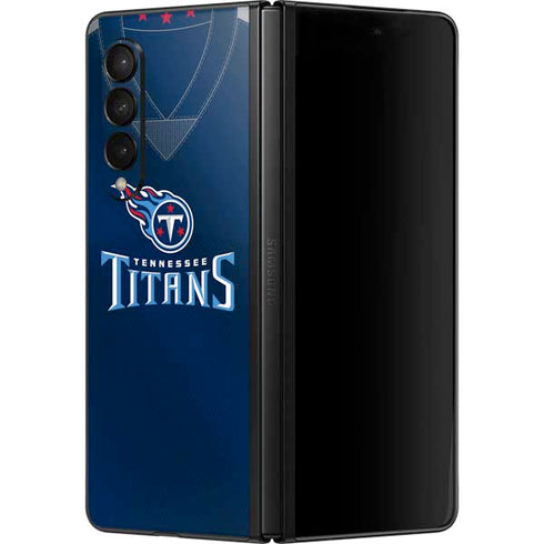 NFL Tennessee Titans Team Jersey Galaxy Z Fold3 5G Skin