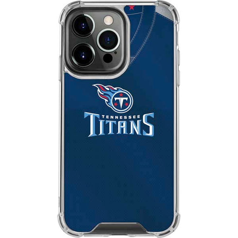 NFL Tennessee Titans Team Jersey iPhone 14 Pro Clear Case