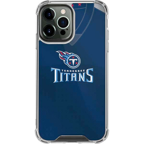 NFL Tennessee Titans Team Jersey iPhone 14 Pro Max Clear Case