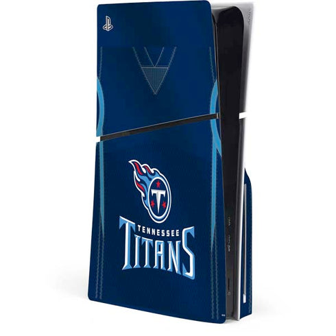 NFL Tennessee Titans Team Jersey PS5 Slim Disk Console Skin