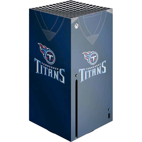 NFL Tennessee Titans Team Jersey Xbox Series X Console Skin
