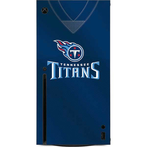 NFL Tennessee Titans Team Jersey Xbox Series X Console Skin
