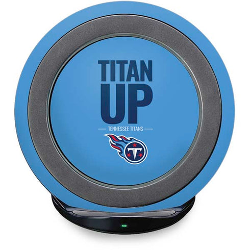 NFL Tennessee Titans Team Motto Fast Charge Wireless Charging Stand Skin