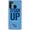 NFL Tennessee Titans Team Motto Galaxy A21 Clear Case