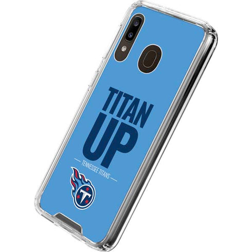 NFL Tennessee Titans Team Motto Galaxy A30 Clear Case
