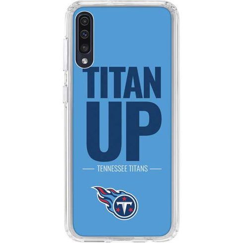 NFL Tennessee Titans Team Motto Galaxy A50 Clear Case