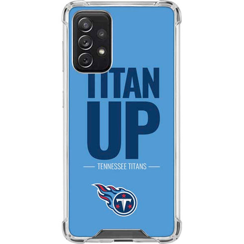 NFL Tennessee Titans Team Motto Galaxy A72 5G Clear Case