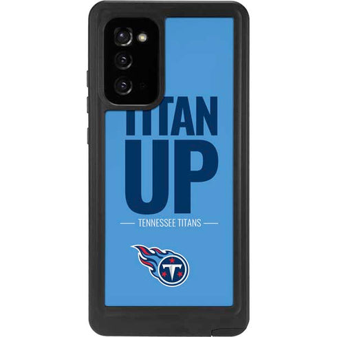 NFL Tennessee Titans Team Motto Galaxy Note20 5G Waterproof Case