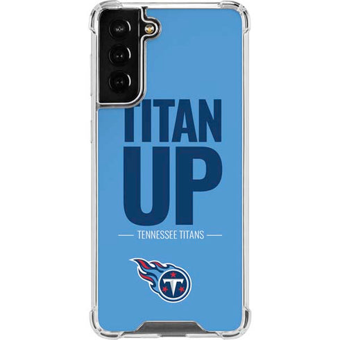 NFL Tennessee Titans Team Motto Galaxy S21 FE Clear Case