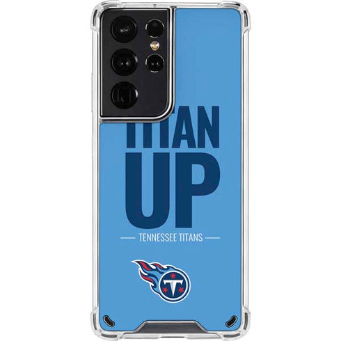 NFL Tennessee Titans Team Motto Galaxy S21 Ultra 5G Clear Case