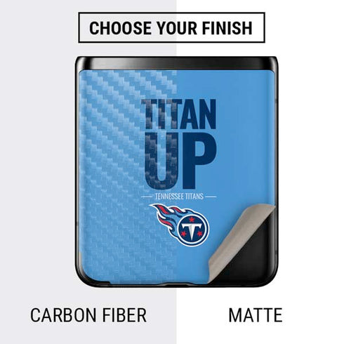 NFL Tennessee Titans Team Motto Galaxy Z Flip Skin