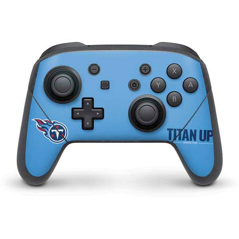 NFL Tennessee Titans Team Motto Nintendo Switch Pro Controller Skin