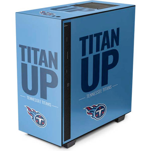 NFL Tennessee Titans Team Motto NZXT H510 Compact ATX Mid-Tower Case Skin